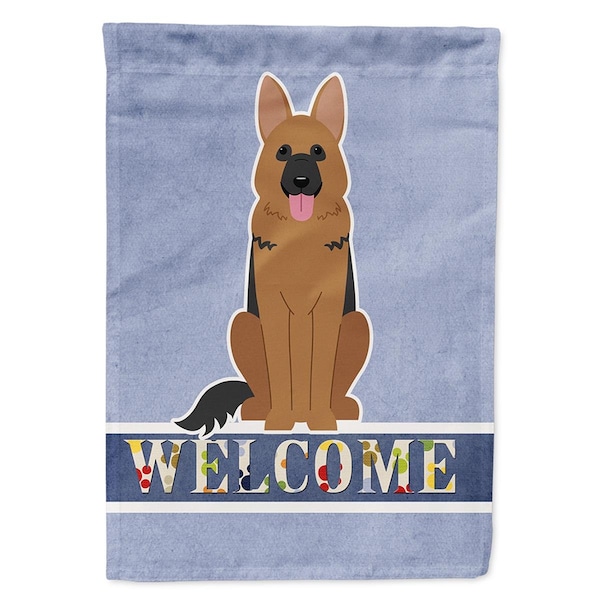 Carolines Treasures German Shepherd Welcome Flag Canvas House Size - BB5648CHF