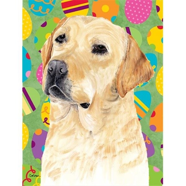 Carolines Treasures Carolines Treasures SC9456GF 11 x 15 in. Labrador Easter Eggtravaganza Garden Size Flag - SC9456GF