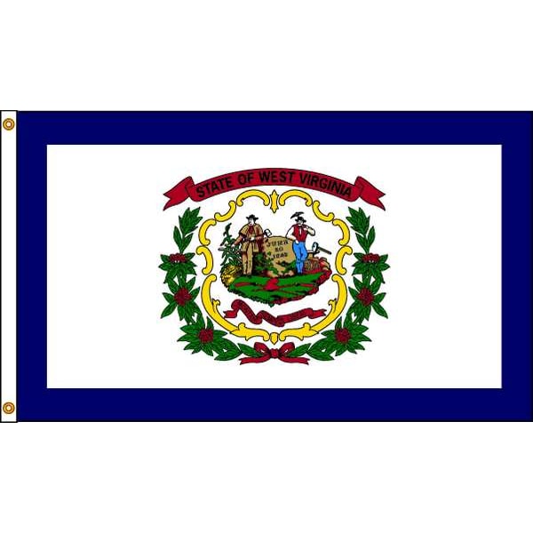Annin Flagmakers West Virginia Flag, 4x6 Ft, Nylon - 145870