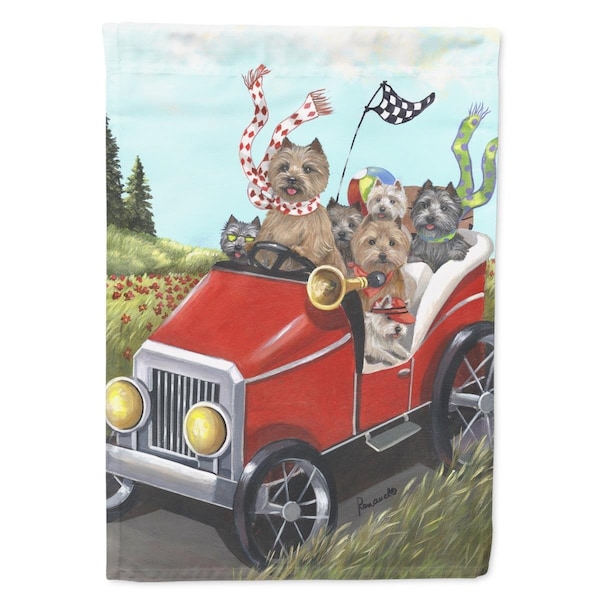 Carolines Treasures 11 x 0.01 x 15 in. Cairn Terrier On the Move Garden Flag - PPP3055GF