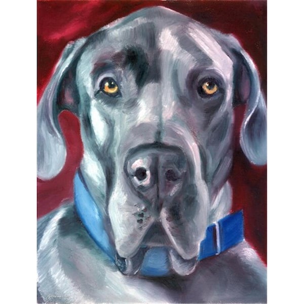 Carolines Treasures Great Dane Natural Ears Blue Collar Flag Garden Size - 7310GF