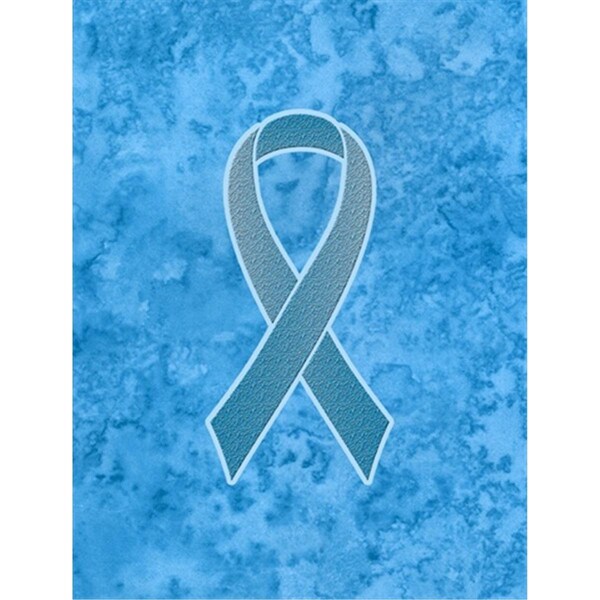 Patioplus Blue Ribbon for Prostate Cancer Awareness Canvas House Flag Size - 28 x 40 In. - PA55417