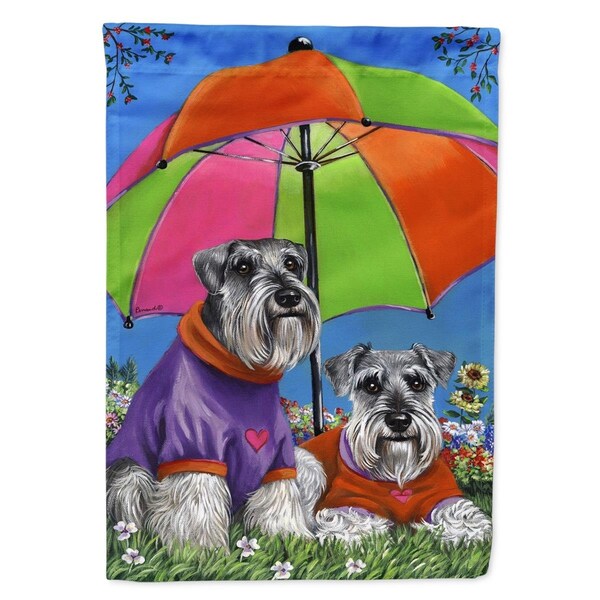 Patioplus 11 x 0.01 x 15 in. Schnauzer Soulmates Garden Flag - PA2553383