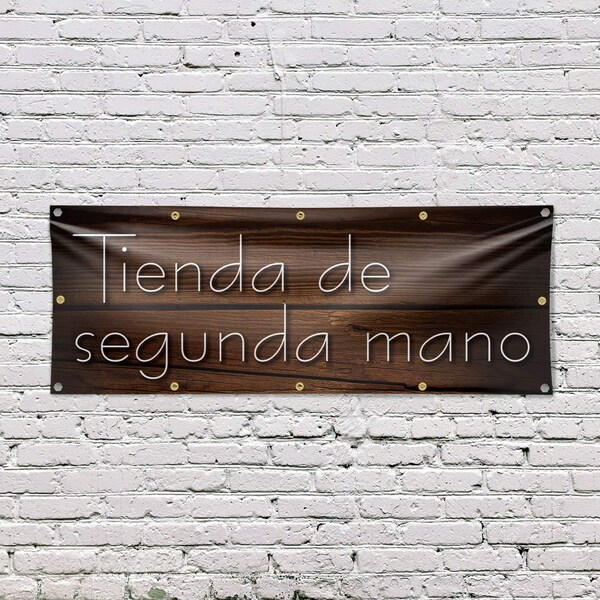 Signmission Tienda de Segunda Mano, 48 Inch x 120 Inch, Vinyl Banner - B-120-30890