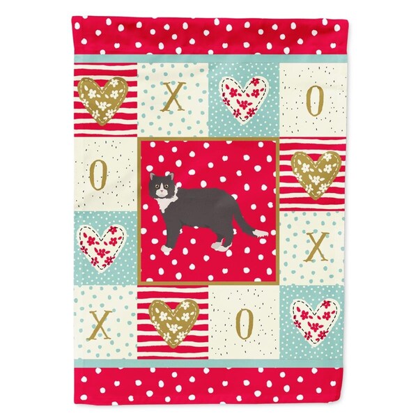Carolines Treasures 11 x 0.01 x 15 in. Poodle Cat No.1 Cat Love Garden Flag - CK5681GF