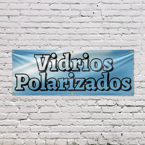 Signmission Vidrios Polarizados, 24 Inch x 72 Inch, Vinyl Banner - B-72-30917