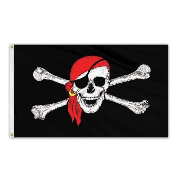 Global Flags Unlimited Pirate Outdoor Fly Bright Flag 3'x5' - 204106