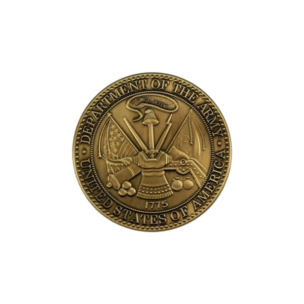 Global Flags Unlimited Army Brass Service Medallion - 205655