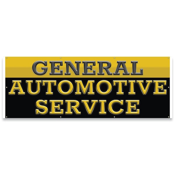 Signmission General Automotive Service Banner Concession Stand Food Truck Single Sided - B-96-30070