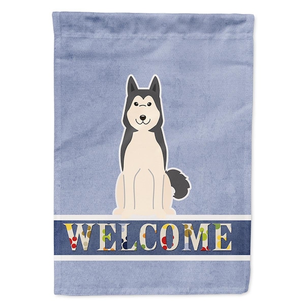 Carolines Treasures West Siberian Laika Spitz Welcome Flag Canvas House Size - BB5606CHF