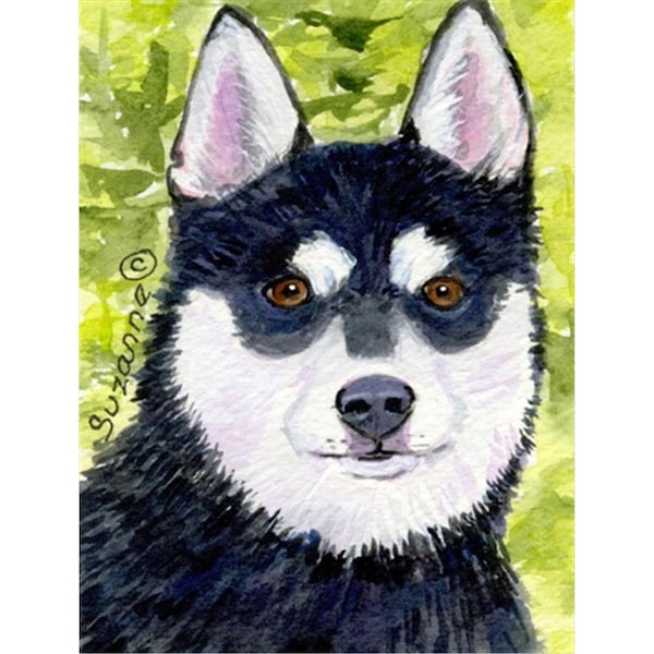 Carolines Treasures 28 x 40 in. Klee Kai House Size Canvas Flag - SS8696CHF