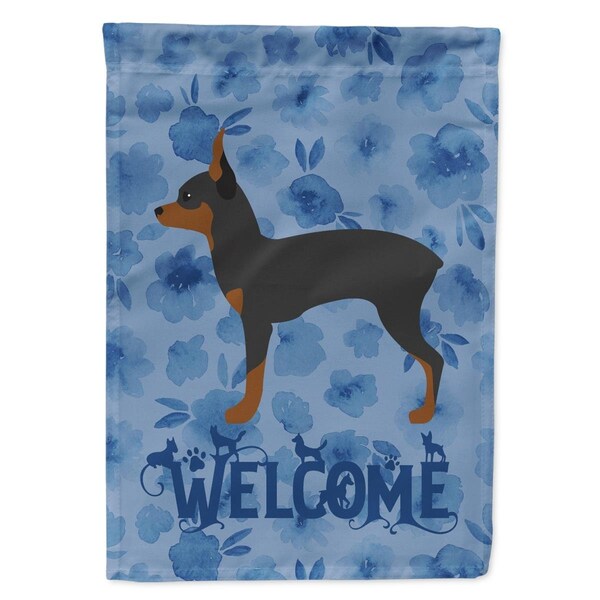Carolines Treasures 28 x 0.01 x 40 in. Toy Fox Terrier Welcome Flag Canvas House Size - CK6114CHF
