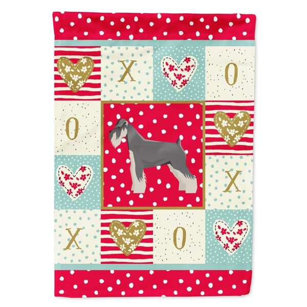 Carolines Treasures 11 x 0.01 x 15 in. Schnauzer Love Garden Flag - CK5949GF