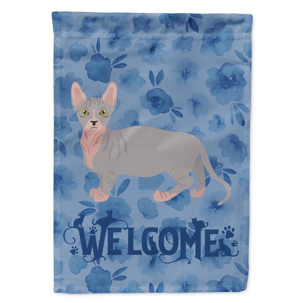 Carolines Treasures 28 x 0.01 x 40 in. Bambino No.1 Cat Welcome Flag Canvas House Size - CK4832CHF
