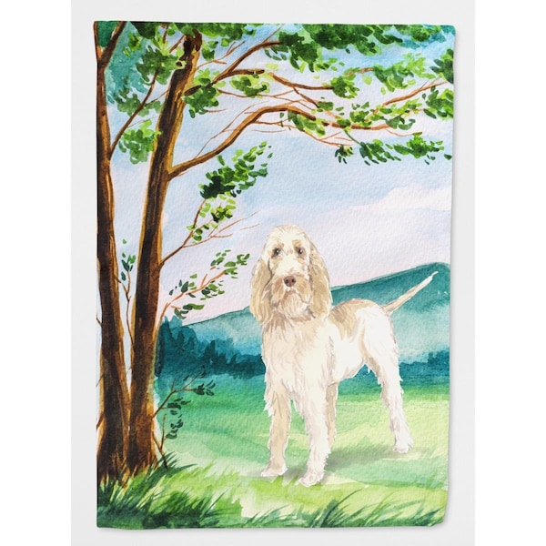 Carolines Treasures Under the Tree Spinone Italiano Flag Canvas House Size - CK2554CHF