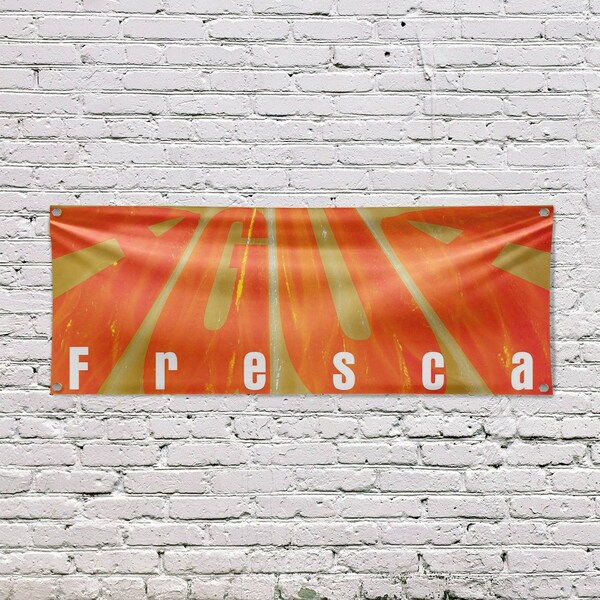 Signmission Agua Fresca, 18 Inch x 48 Inch, Vinyl Banner - B-30454