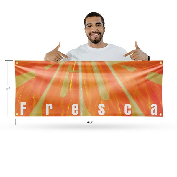 Signmission Agua Fresca, 18 Inch x 48 Inch, Vinyl Banner - B-30454