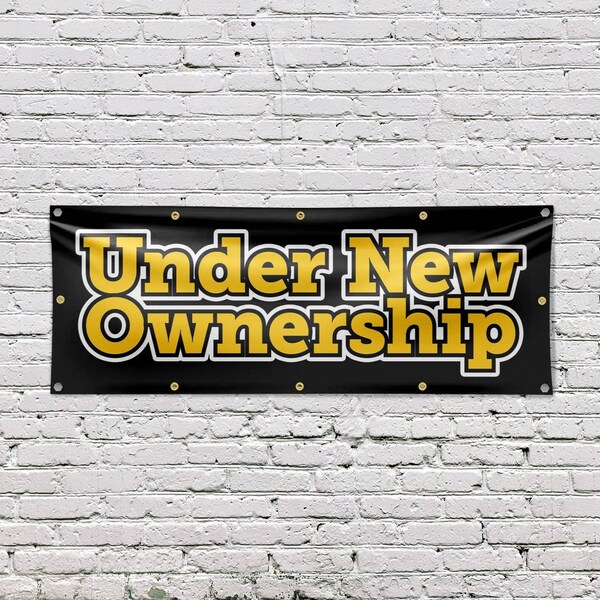 Signmission Under New Ownership, 48 Inch x 120 Inch, Vinyl Banner - B-120-30899
