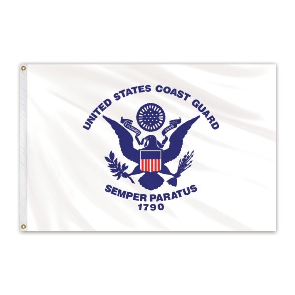 Global Flags Unlimited Coast Guard Outdoor Nylon Flag 3'x5' - 203843