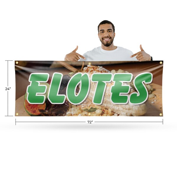 Signmission Elotes, 24 Inch x 72 Inch, Vinyl Banner - B-72-30558
