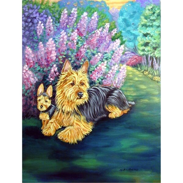 Patioplus 28 x 40 in. Australian Terrier House Size Canvas Flag - PA2554597