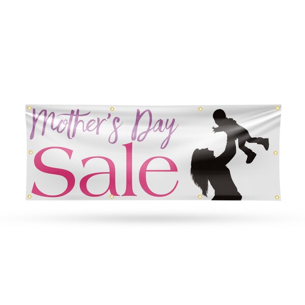 Signmission Mothers Day Sale, 36 Inch x 96 Inch, Vinyl Banner - B-96-30742