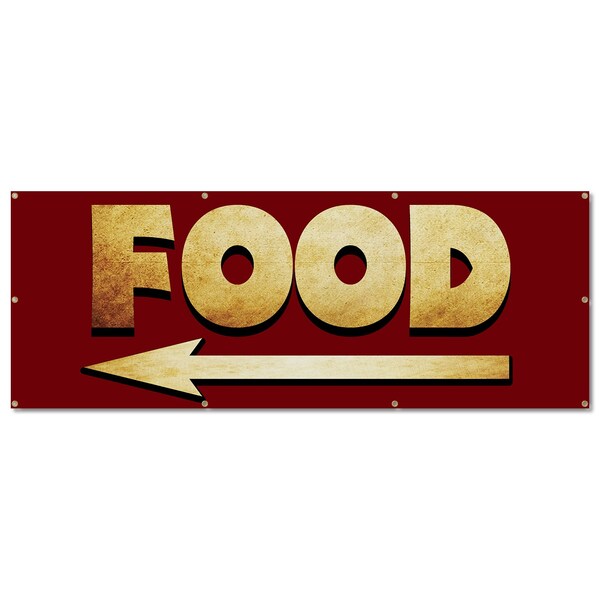 Signmission Food, 36 Inch, Banner - B-96-30376