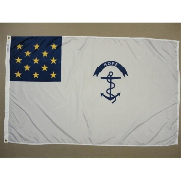 Annin Flagmakers Annin Flagmakers 319725 Rhode Island Regiment Flag Nyl-Glo-3 ft. X 5 ft. - 319725