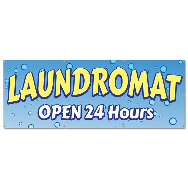 Signmission Laundromat, 36 Inch, Banner - B-96-30399