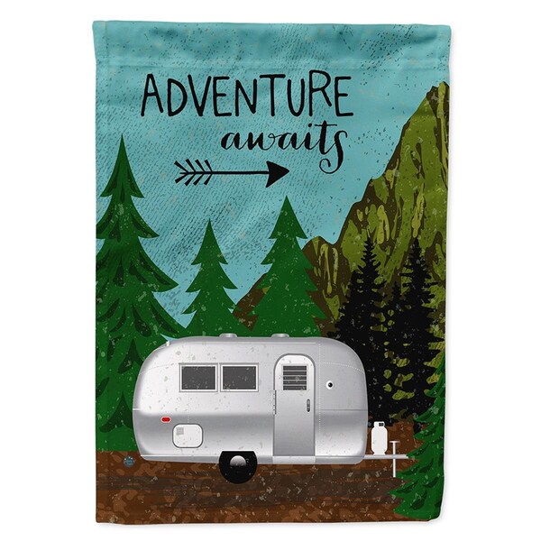 Patioplus Airstream Camper Adventure Awaits Flag Canvas House Size - PA3388607