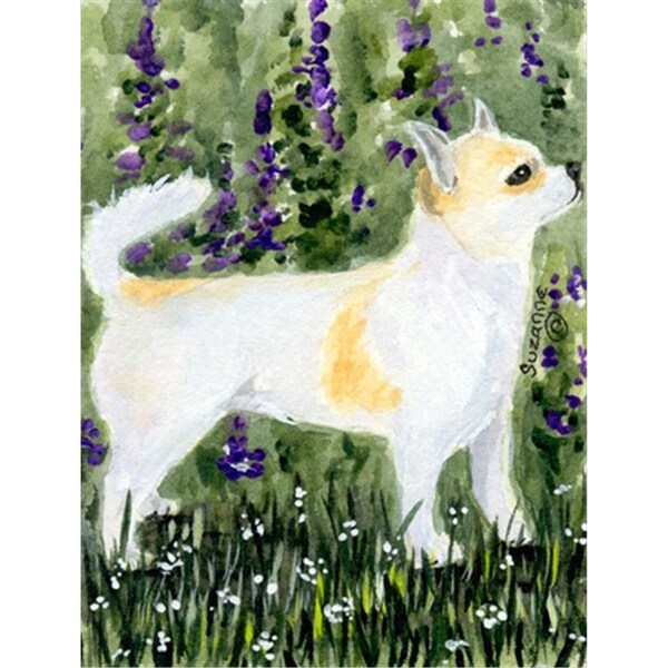 Carolines Treasures 28 x 40 In. Chihuahua Flag Canvas- House Size - SS8952CHF