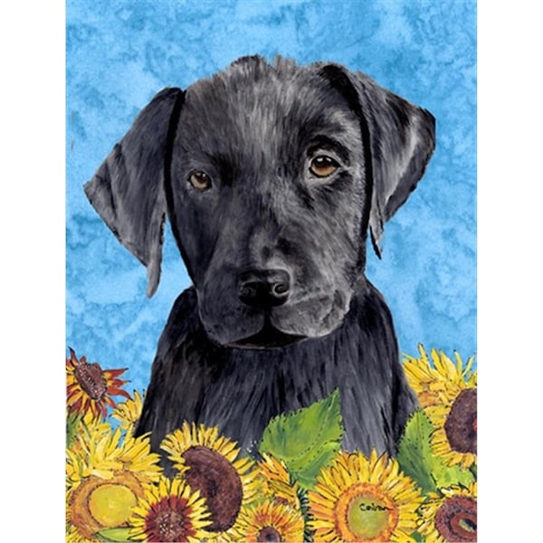 Carolines Treasures Labrador Flag Canvas House Size - SC9061CHF