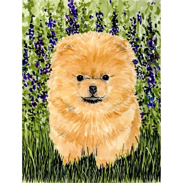 Patioplus 11 x 15 in. Pomeranian Garden Size Flag - PA245656