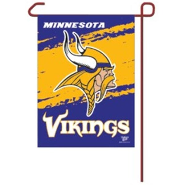 Caseys Minnesota Vikings Flag 12x18 Garden Style 2 Sided - 3208508373
