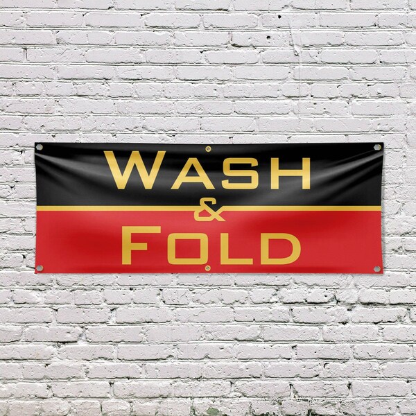 Signmission Wash and Fold, 24 Inch x 72 Inch, Vinyl Banner - B-72-30920