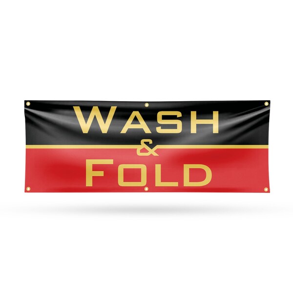 Signmission Wash and Fold, 24 Inch x 72 Inch, Vinyl Banner - B-72-30920
