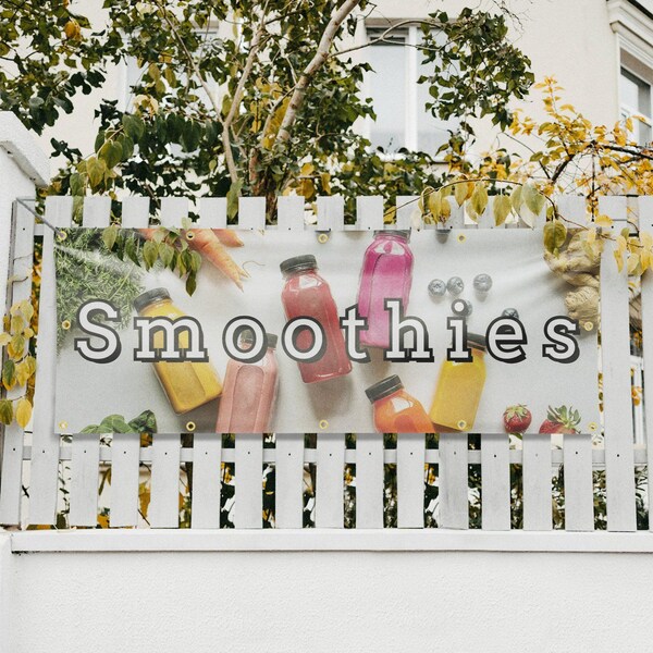 Signmission Smoothies, 48 Inch x 120 Inch, Vinyl Banner - B-120-30863