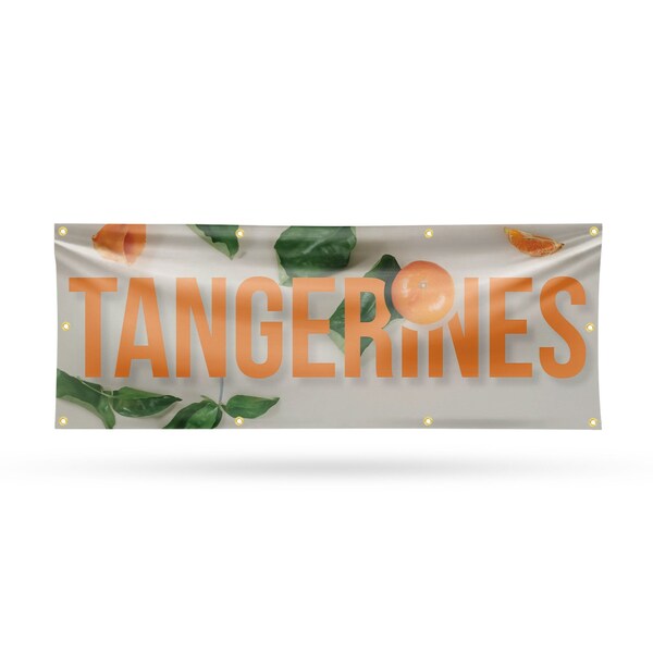 Signmission Tangerines, 36 Inch x 96 Inch, Vinyl Banner - B-96-30878