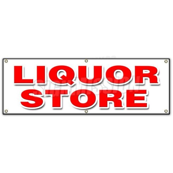 Signmission LIQUOR STORE BANNER SIGN cold beer malt huge selection cigarettes ice - B-72 LIQUOR STORE