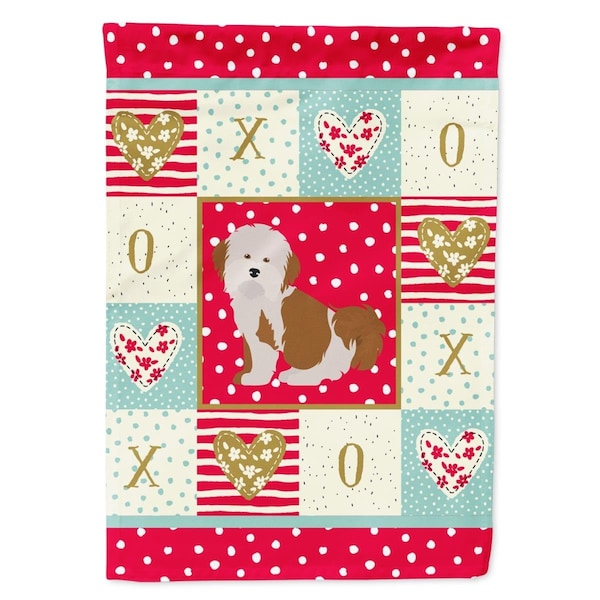 Carolines Treasures 28 x 0.01 x 40 in. Havanese No.2 Love Canvas House Flag - CK5842CHF