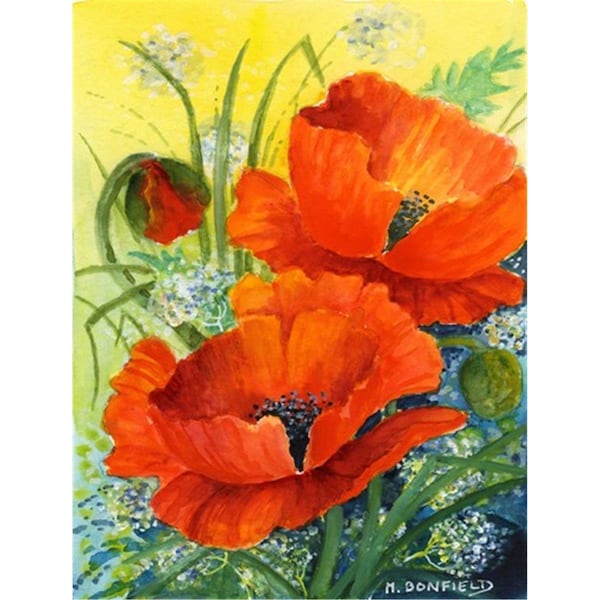Patioplus Poppies by Maureen Bonfield Flag Garden Size - PA893027