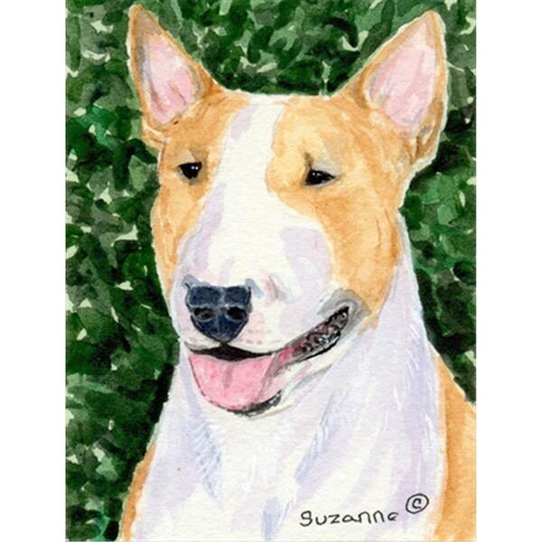 Carolines Treasures 28 x 40 In. Bull Terrier Flag Canvas- House Size - SS8873CHF