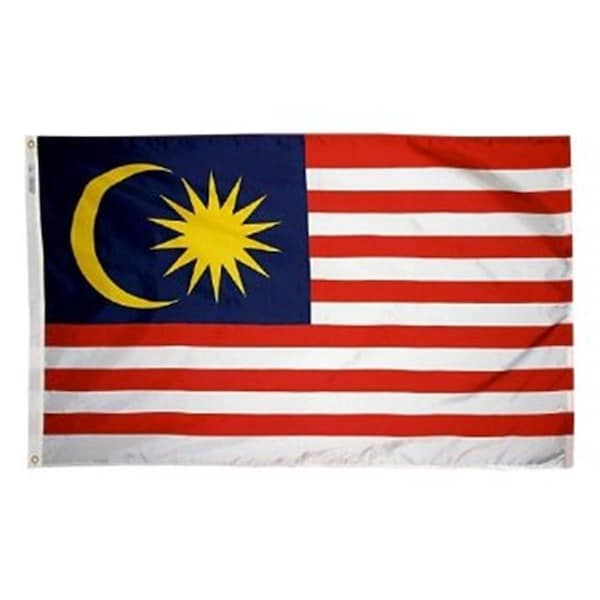 Annin Flagmakers Annin Flagmakers 195286 4 ft. X 6 ft. Nyl-Glo Malaysia Flag - 195286
