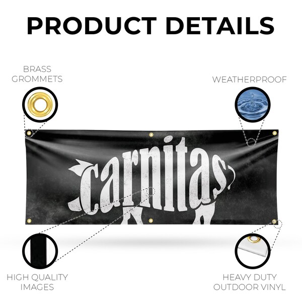 Signmission Carnitas, 24 Inch x 72 Inch, Vinyl Banner - B-72-30505