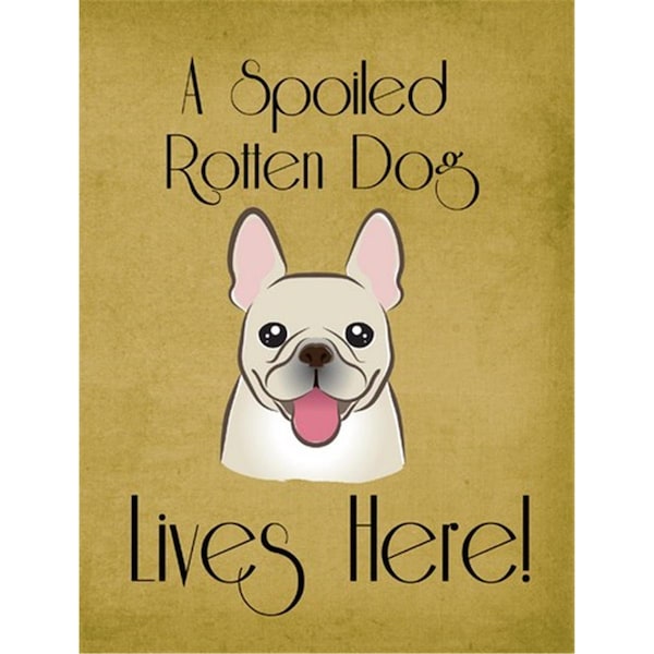 Patioplus French Bulldog Spoiled Dog Lives Here Flag Garden Size - PA55625