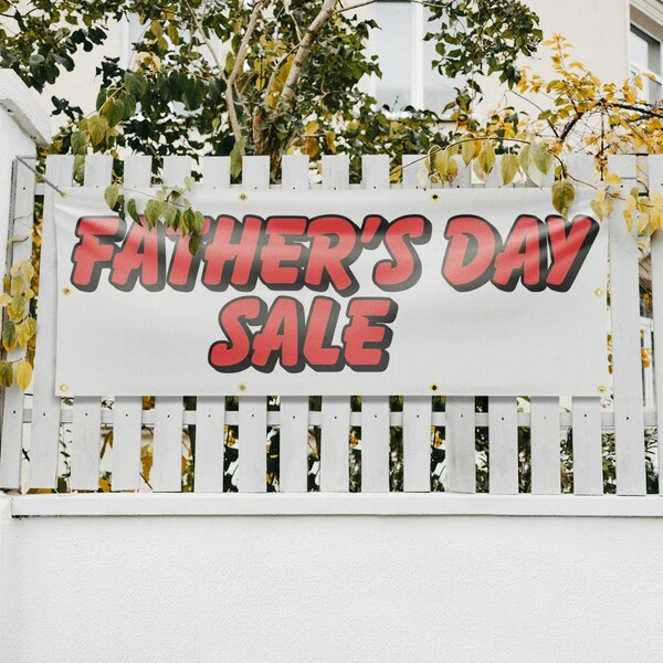 Signmission Fathers Day Sale, 36 Inch x 96 Inch, Vinyl Banner - B-96-30623
