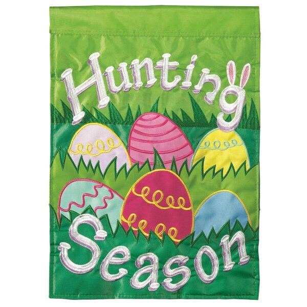 Dicksons 13 x 18 in Flag Double Applique Hunting Season Polyester Garden - M010131
