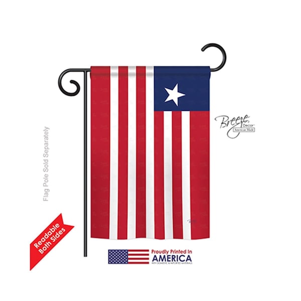 Gardencontrol Liberia 2-Sided Impression Garden Flag - 13 x 18.5 in. - GA577423