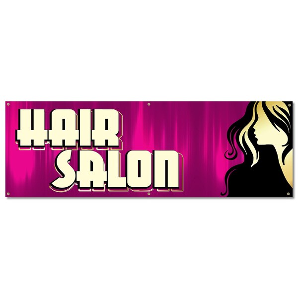 Signmission Hair Salon, 24 Inch, Banner - B-72-30384