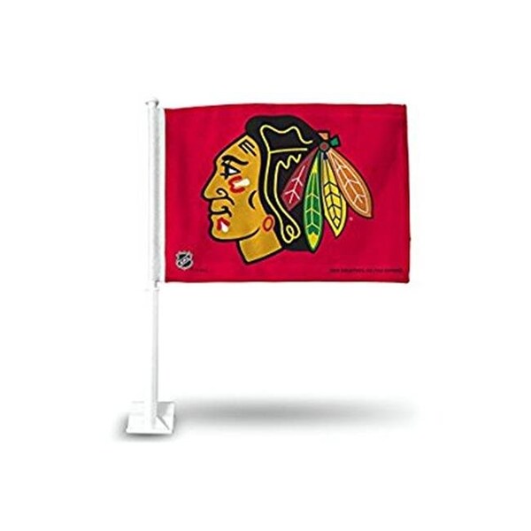 Rico Industries Rico Industries 9269903 NHL Chicago Blackhawks Car Flag - 9269903